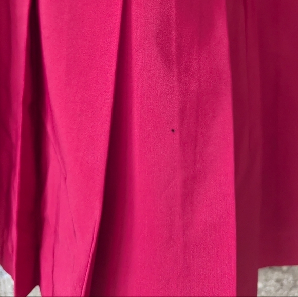 Vintage 80s Reebok Tennis Collection Pleated Skirt Medium Pickleball Bright Red - Picture 3 of 9